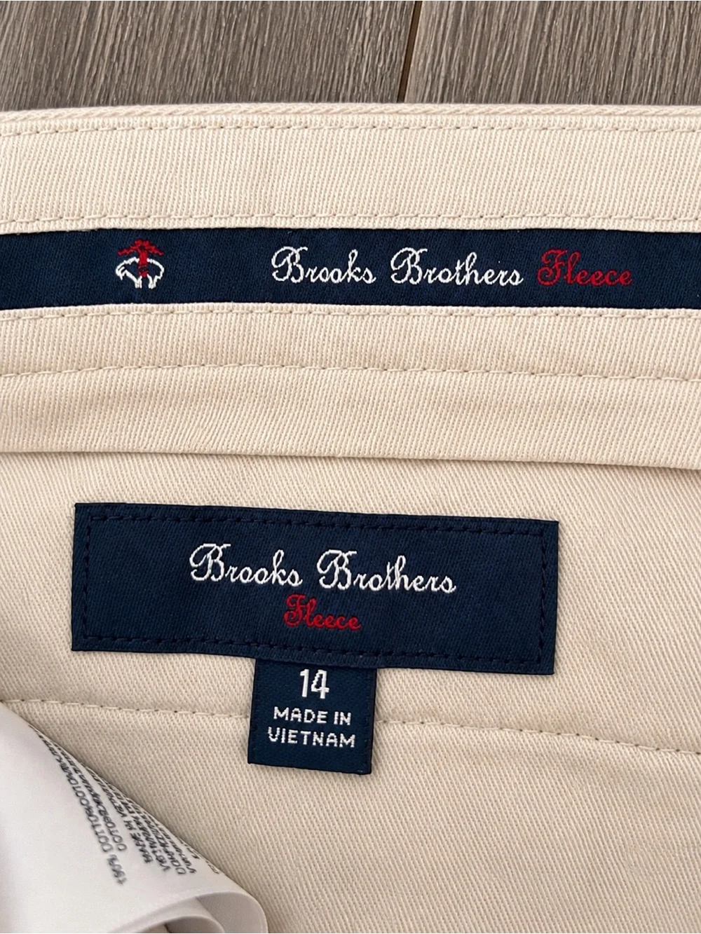 Brooks Brothers Fleece Youth Khaki Pants Size 14 Classic Dress Chinos EUC